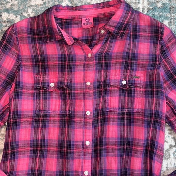 VS PINK Plaid Top - Picture 2 of 4